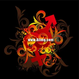 男女符号花纹时尚矢量素材