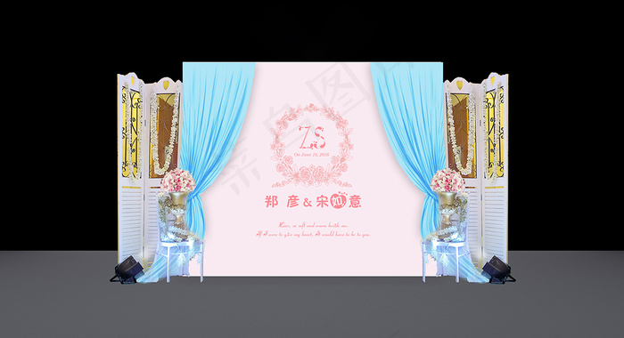 迎宾区psd模版下载
