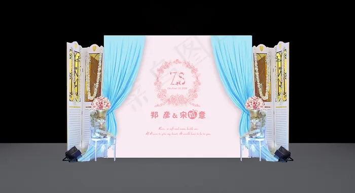 迎宾区psd模版下载