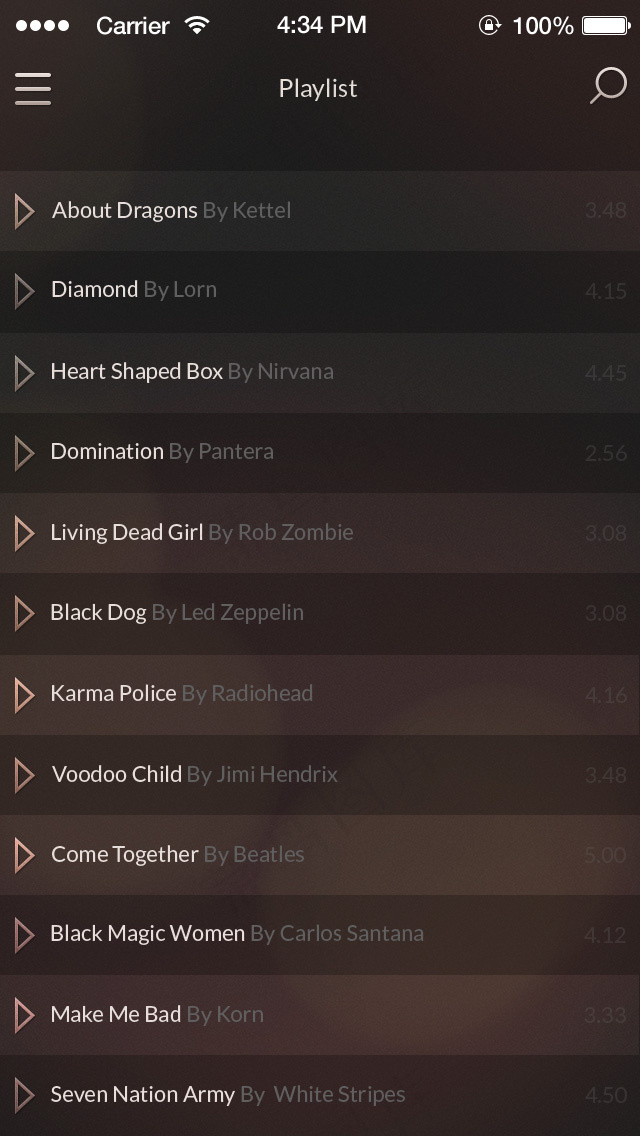 老式音乐播放器UI