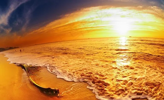 高清大海涨潮美景图片