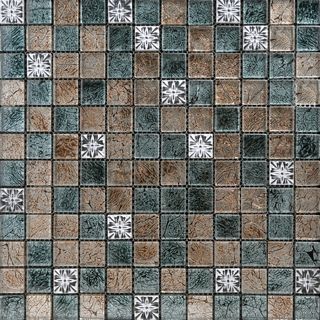 混拼马赛克正面 水晶玻璃马赛克