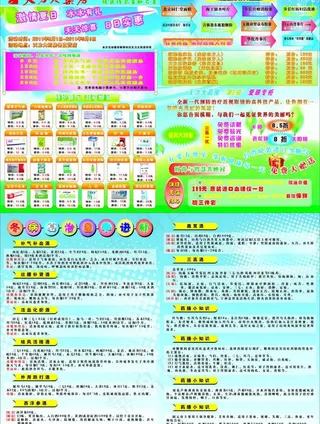 天力大药房宣传单图片