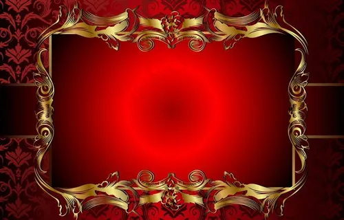 欧式花纹金色花边框图片