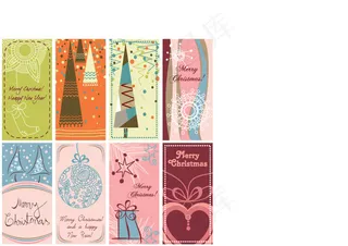 可爱圣诞节图形背景矢量素材