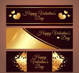 黑金情人节横幅