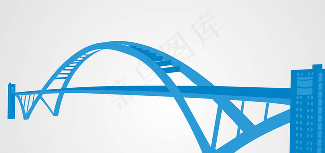 上海卢浦大桥剪影图片cdr矢量模版下载