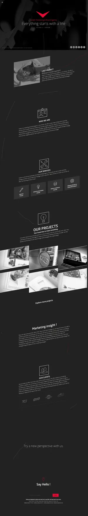 黑色风格首页专题灵感素材