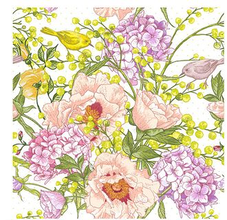 绘唯美春天花卉艺术背景图片