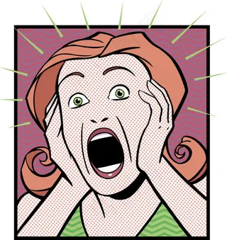 波普艺术外国惊悚漫画女word剪贴...