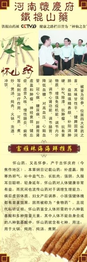 淮山药x展架图片cdr矢量模版下载