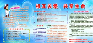 关爱生命展板图片