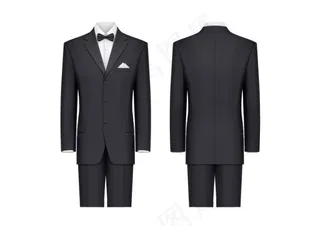 矢量西服套装模板