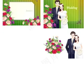 矢量婚礼人物015