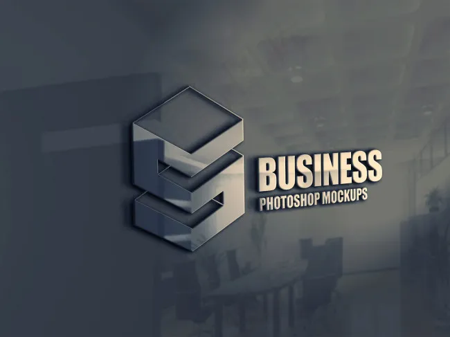 LOGO质感的样机psd模版下载