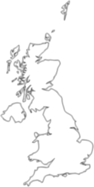 英国地图轮廓剪贴画