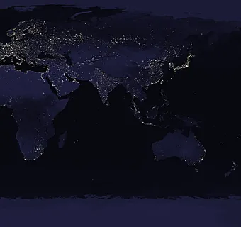 夜晚的地球图片