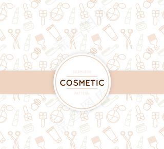 手绘化妆品背景