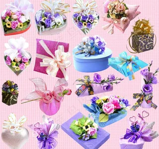 情人节 巧克力 花图片