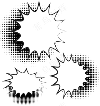 动漫对话框聊天会话框漫画对话框素材...