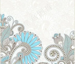 精美花纹背景矢量素材