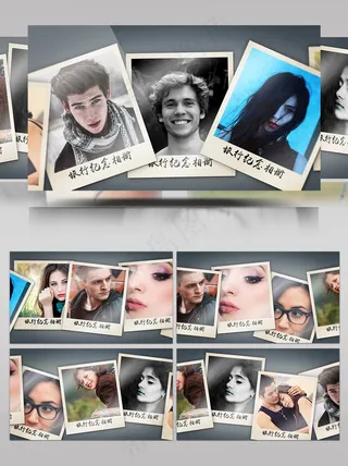 简洁大方的旅游纪念青春电子相册AE模板