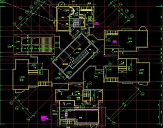 黄埔雅苑 住宅楼机房层平面图片