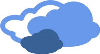 厚厚的云层天气符号剪贴画