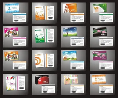 精美的VIP贵宾卡设计矢量素材