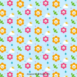 春天的花朵图案