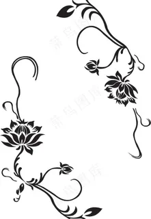 玻璃矢量花纹图片