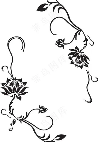 玻璃矢量花纹图片