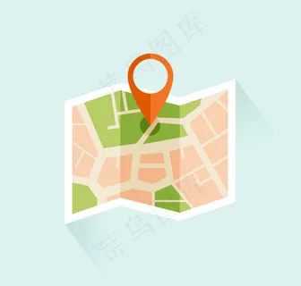 三折页地图和标记