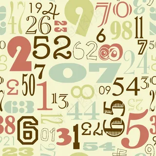 无缝的数字背景复古复古风格