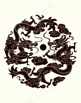 中国传统图案祥龙