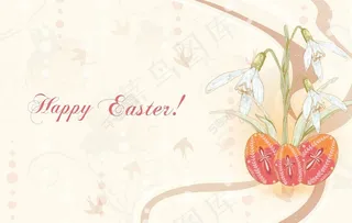 春天背景矢量插画