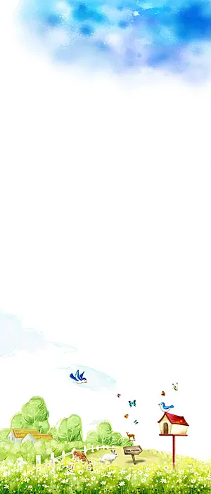 韩国唯美展架图片