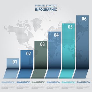 精选ppt条形图标序列元素