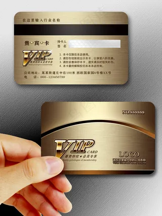 VIP贵宾会员卡设计模板