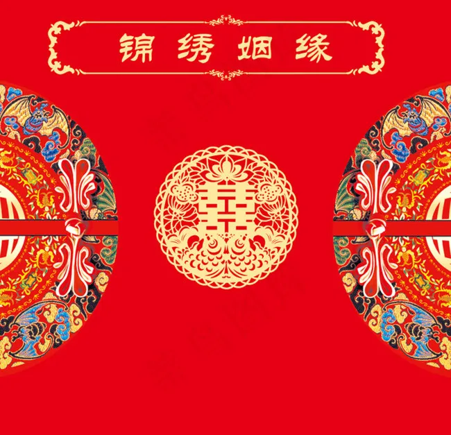 中式婚礼效果图(3543X3425(DPI:30))psd模版下载