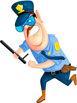 卡通警察*人物免扣透明背景设计元...