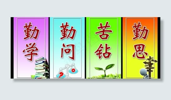 教室励志牌图片