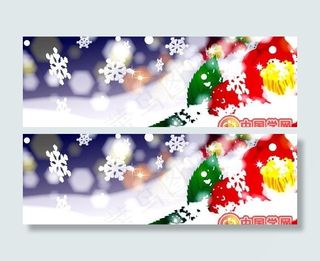 精美梦幻雪花背景矢量素材