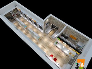 漫品动漫休闲零食店设计示意图图片