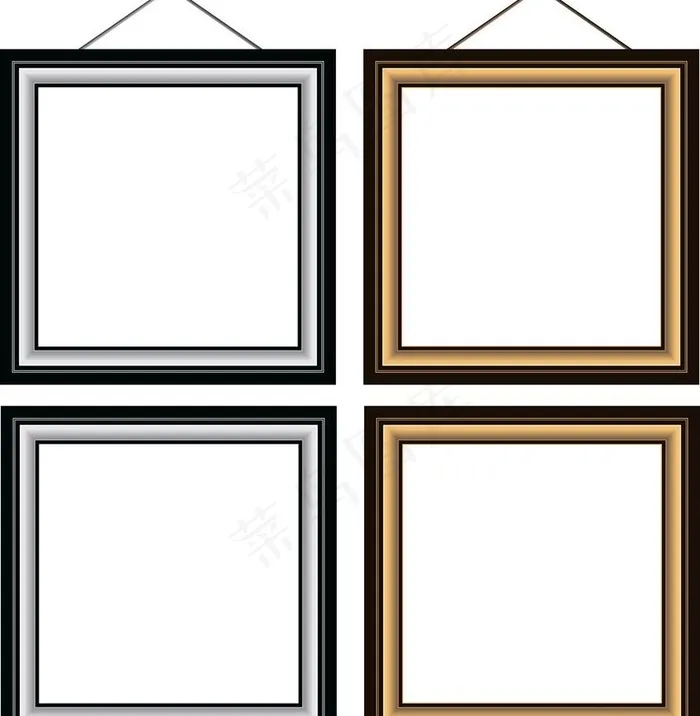 矢量简洁边框图片cdr矢量模版下载