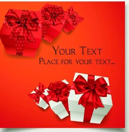 礼品包装图片eps,ai矢量模版下载