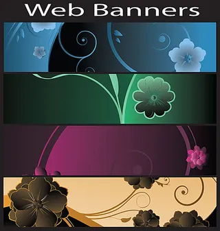 矢量鲜花背景图案