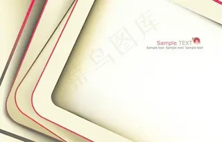 简约线条边框矢量素材