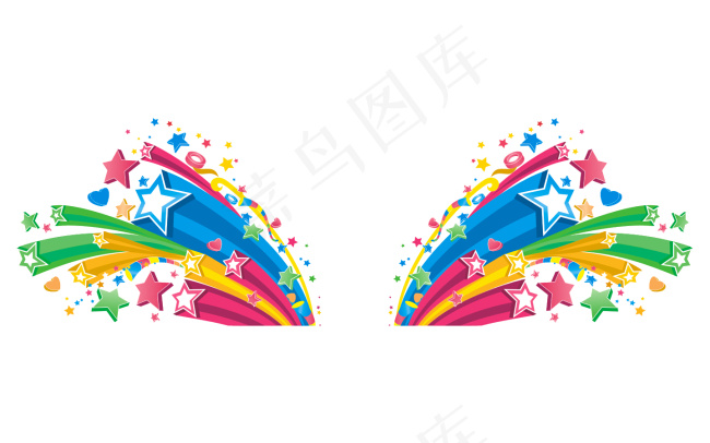 立体星星爆炸星星cdr矢量模版下载