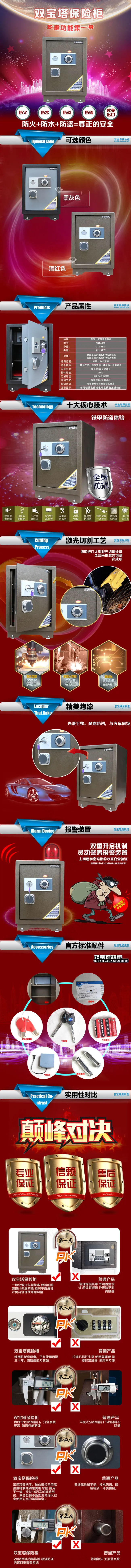 保险柜 淘宝详情页设计(777X9287(DPI:300))psd模版下载
